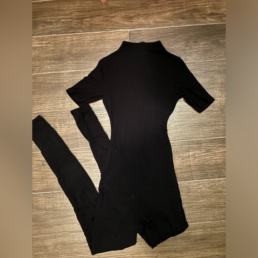 Black naked wardrobe jumpsuit